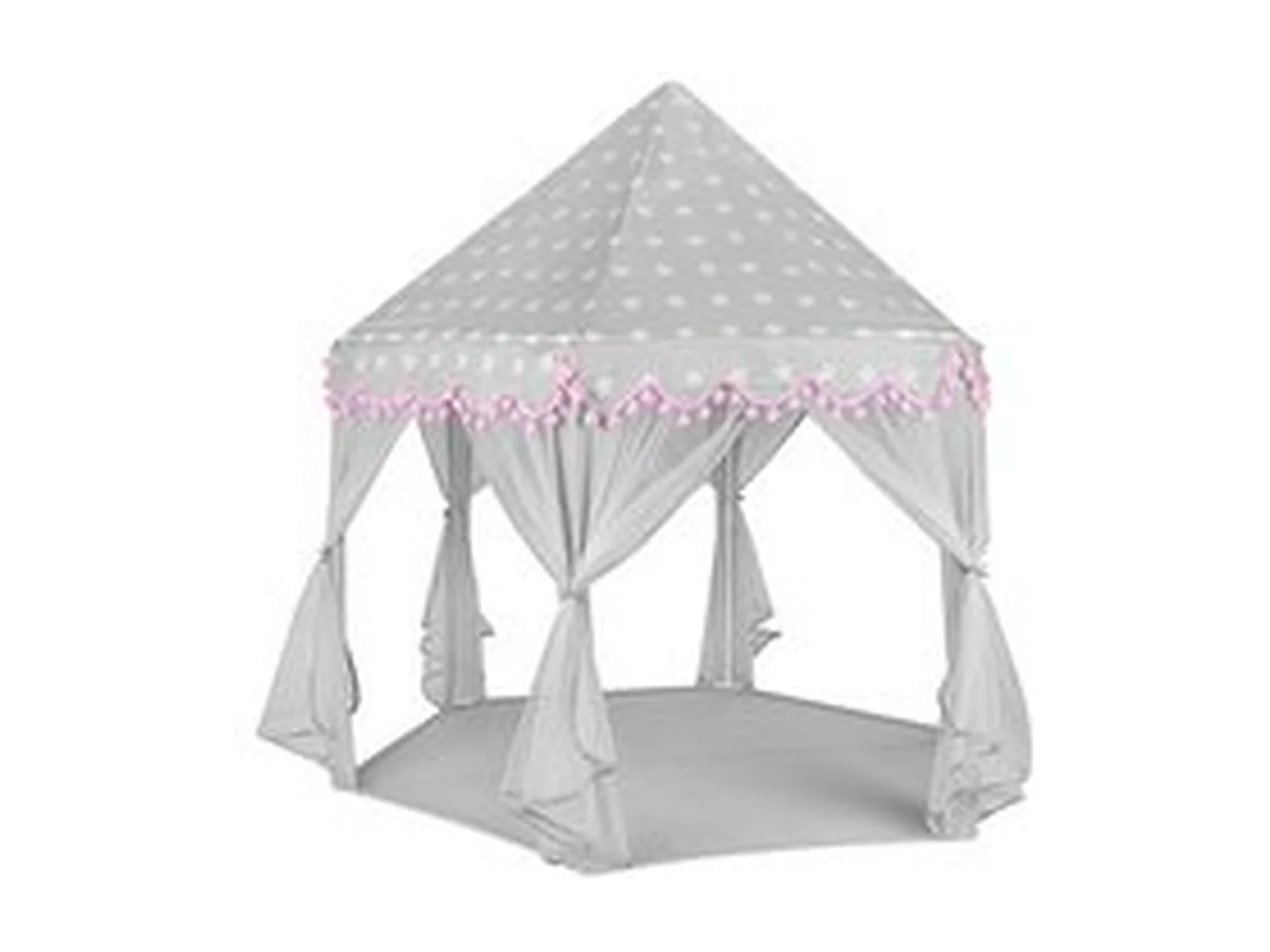 Bobbel Home - Speeltent voor Kinderen - Partytent - Speel kasteel -Met Bodem - 123x123x140cm - Grijs