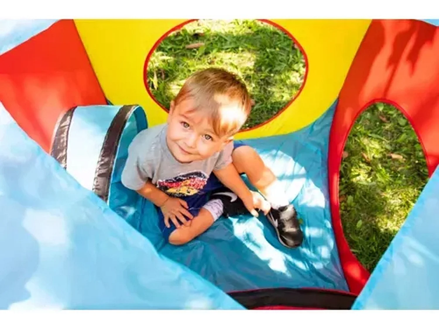 Bobbel Home 3 in 1 Speeltent voor Kinderen - Speelhuisje met Tipi- Speeltunnel- Kindertent met Bodem