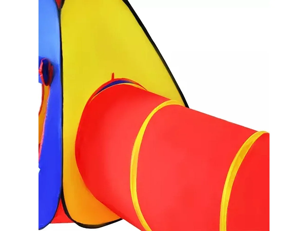 Bobbel Home 3 in 1 Speeltent voor Kinderen - Speelhuisje met Tipi- Speeltunnel- Kindertent met Bodem