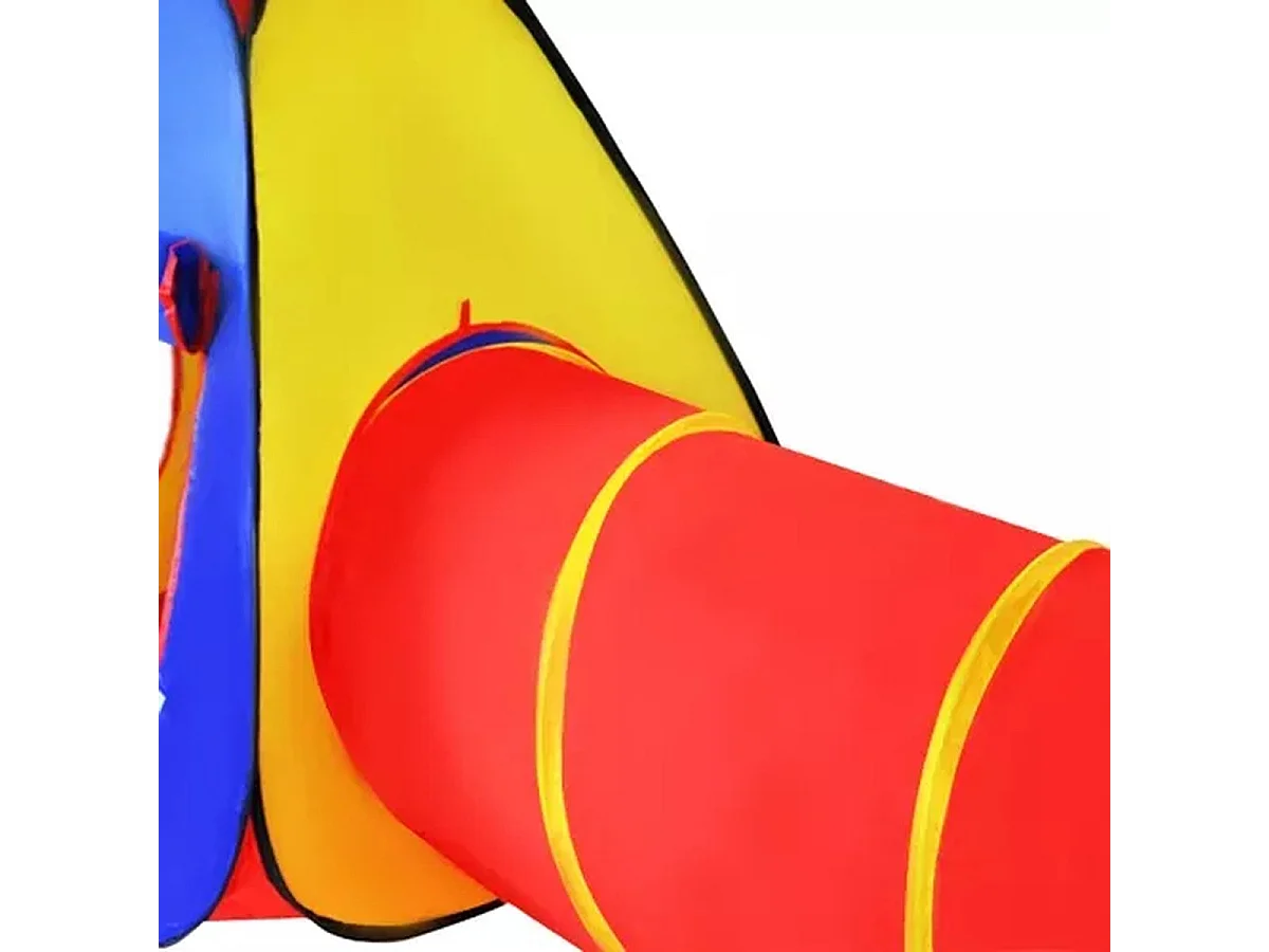 Bobble Home 3 en 1 Tente de jeu pour enfants - Maison de jeu avec tunnel de jeu Tipi - Tente pour enfants avec fond