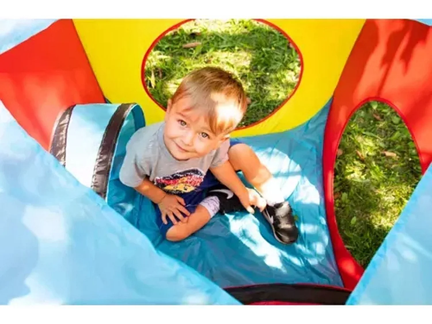 Bobble Home 3 en 1 Tente de jeu pour enfants - Maison de jeu avec tunnel de jeu Tipi - Tente pour enfants avec fond