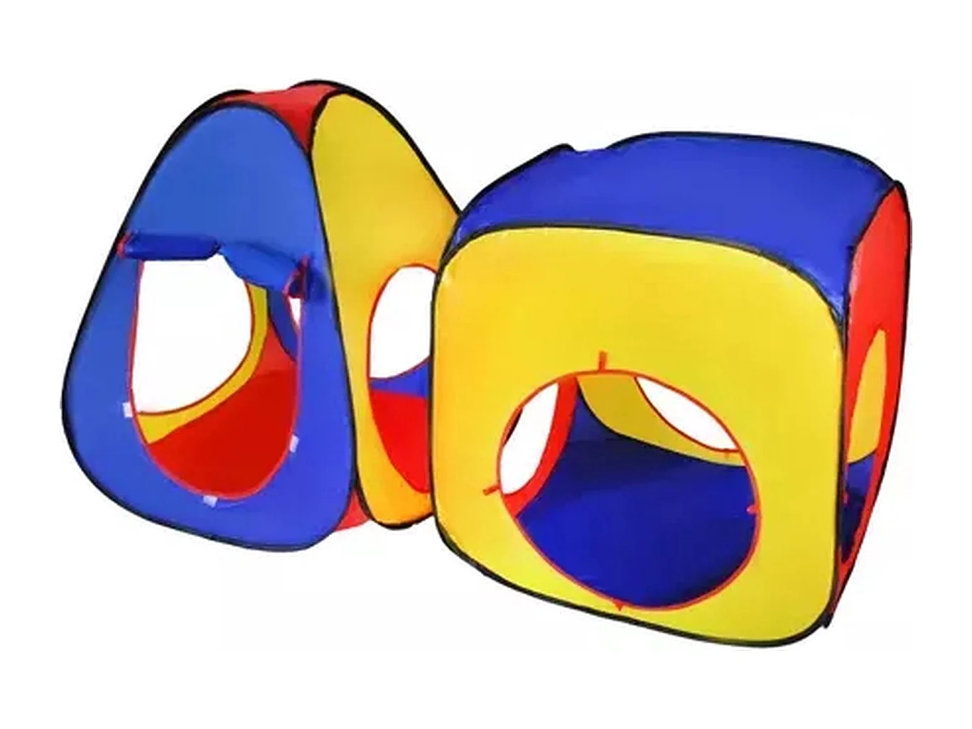 Bobble Home 3 en 1 Tente de jeu pour enfants - Maison de jeu avec tunnel de jeu Tipi - Tente pour enfants avec fond