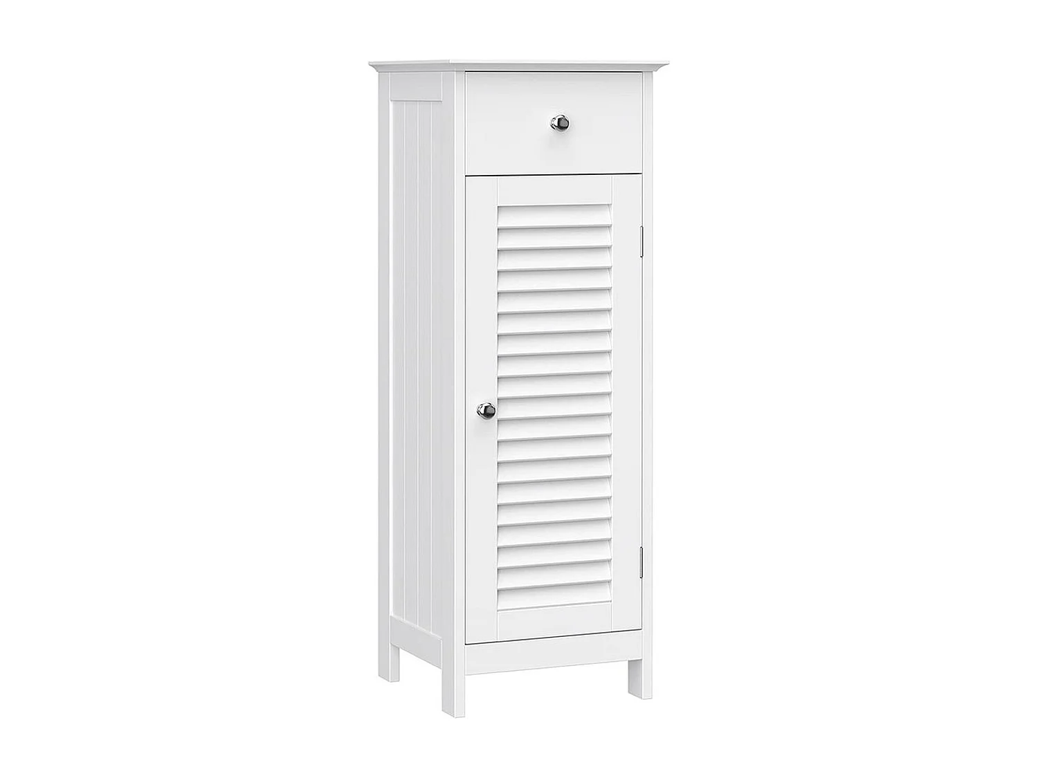 Parya Home  Badkamerkast  Badkamermeubel  1 Lade  1 Deur  Hout  Wit