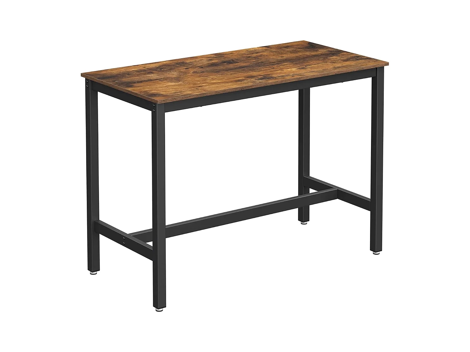 Parya Home - Stabiele Bartafel - Metaal/Spaanplaat - Bruin/Zwart