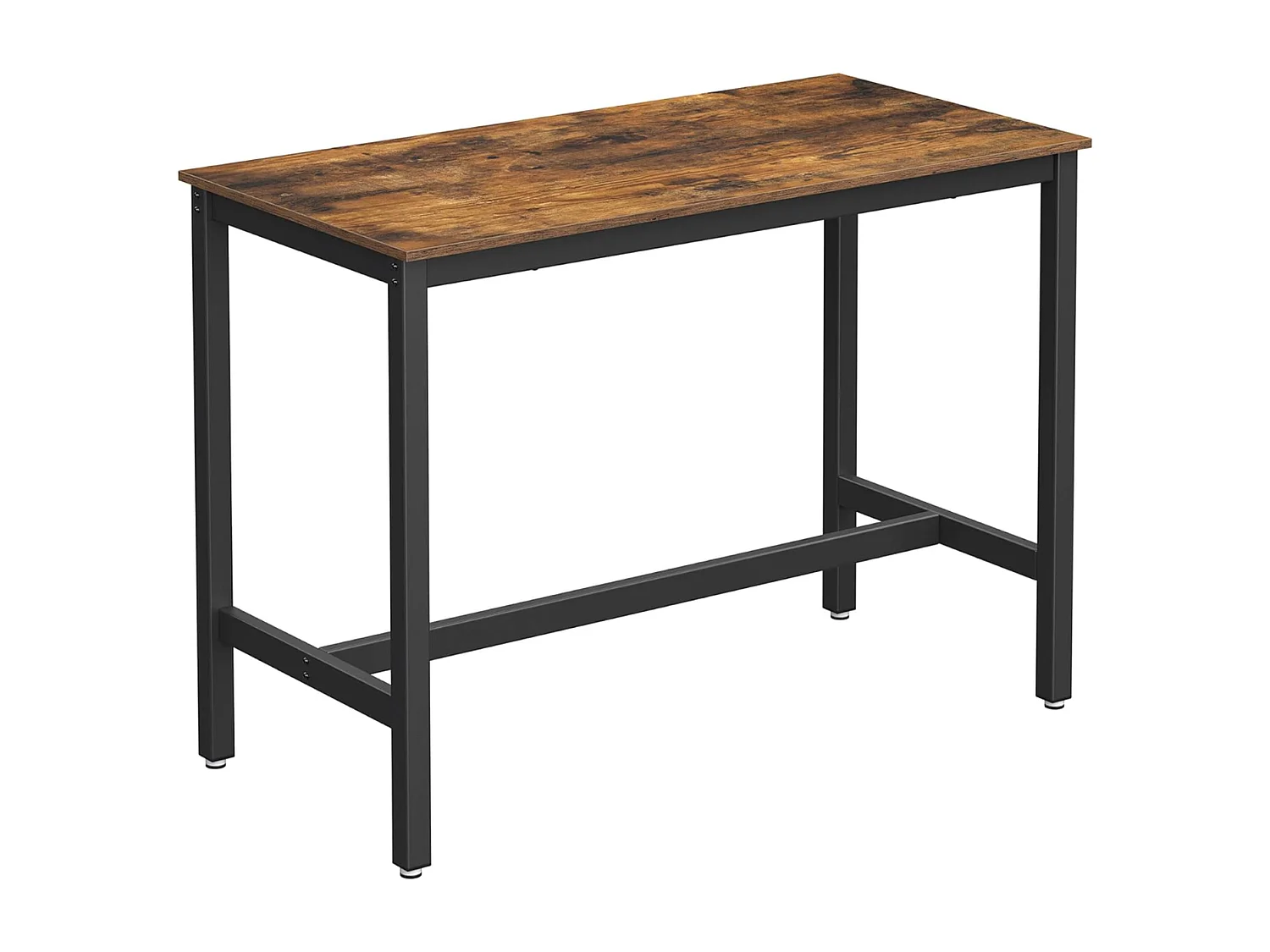 Parya Home - Stable Bar Table - Métal/Panneau - Marron/Noir