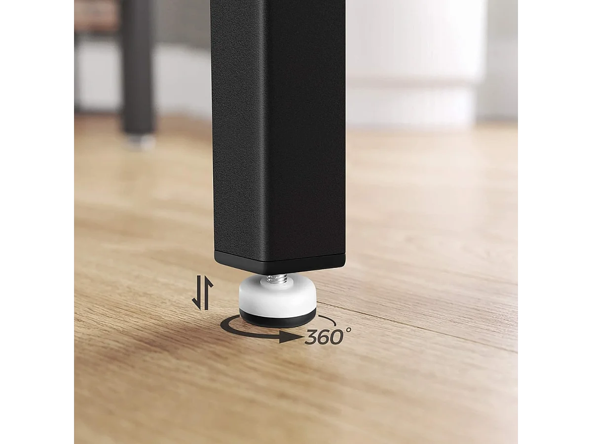 Parya Home - Stable Bar Table - Métal/Panneau - Marron/Noir