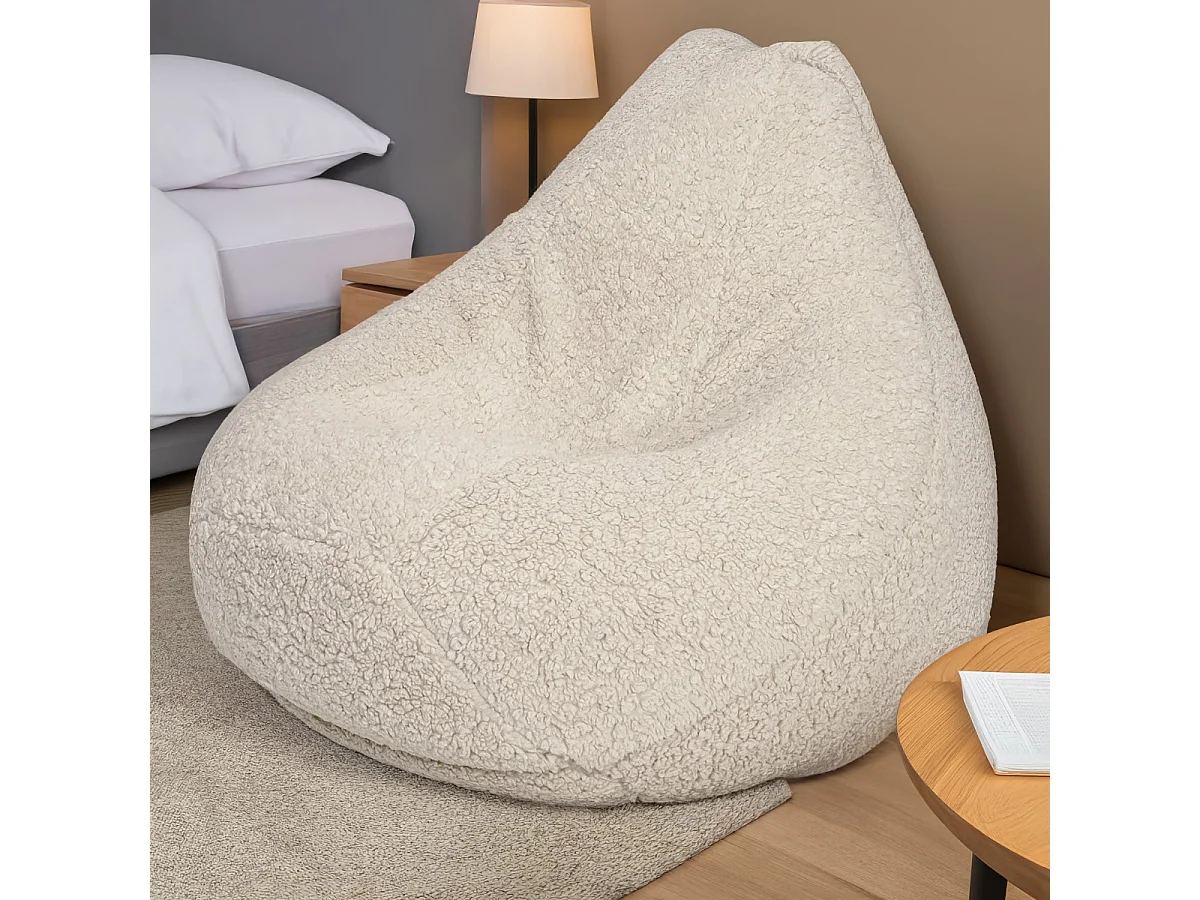 Chaise de luxe Teddy Beanbag de BobbelHome - Confortable et élégante pour le salon et la chambre à coucher