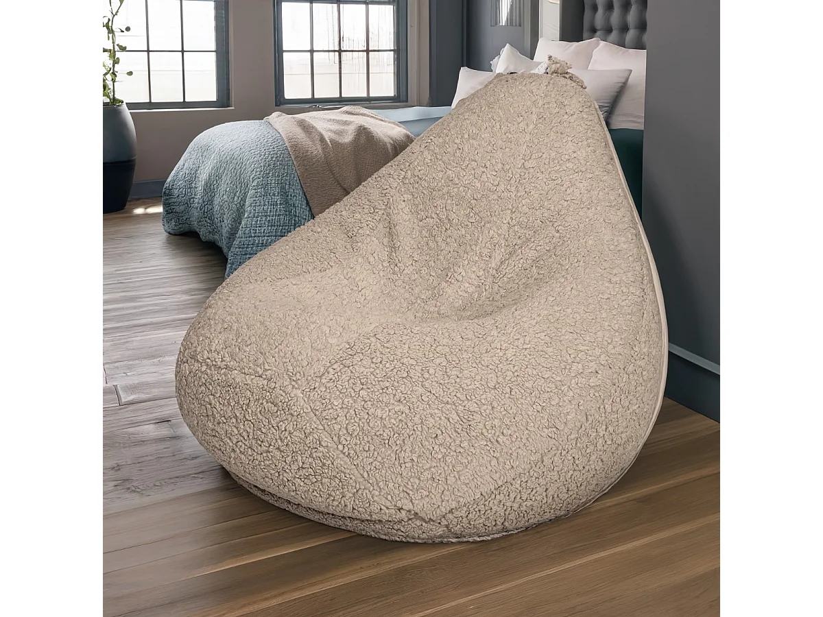 Chaise de luxe Teddy Beanbag de BobbelHome - Confortable et élégante pour le salon et la chambre à coucher