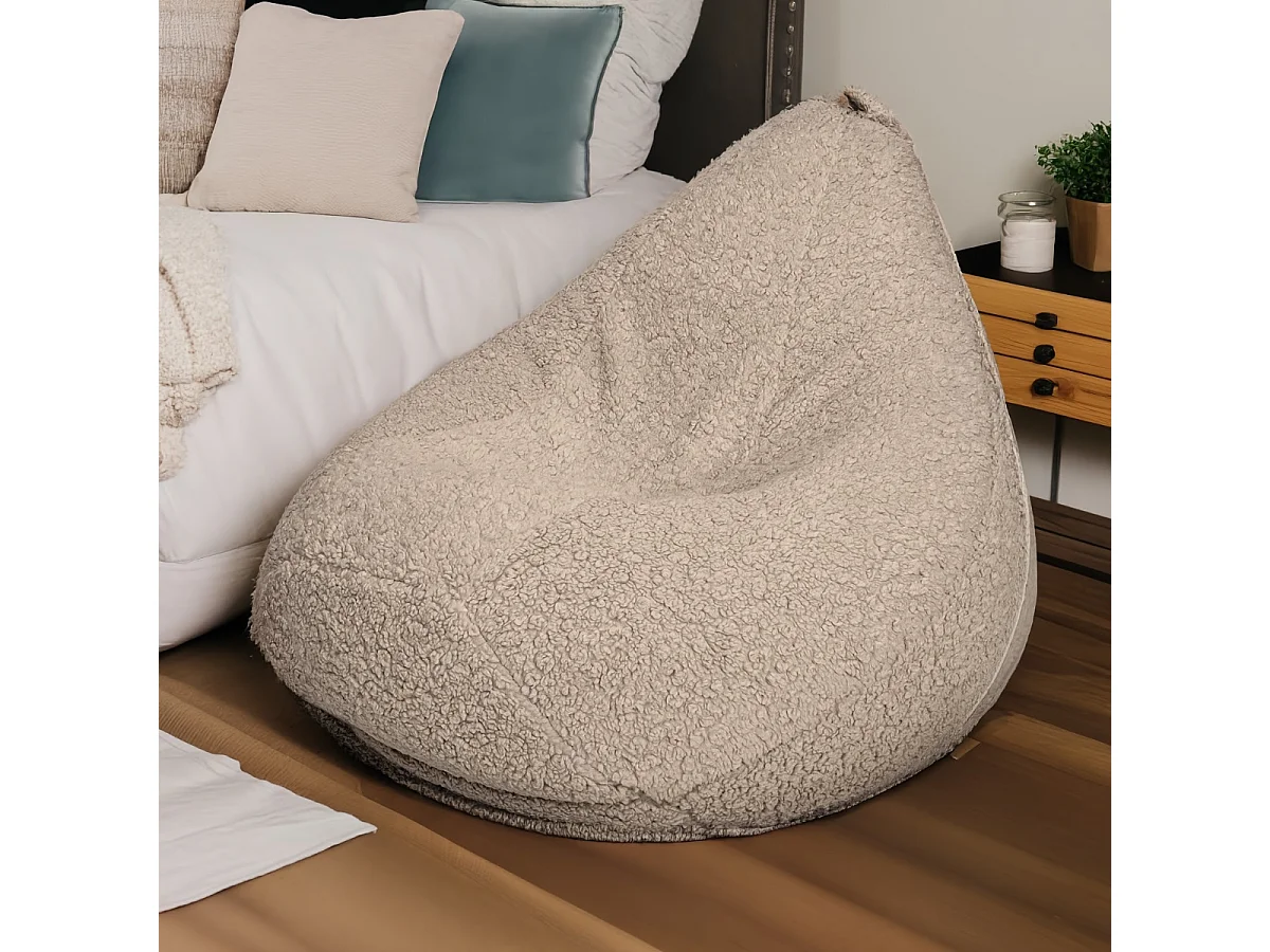 Chaise de luxe Teddy Beanbag de BobbelHome - Confortable et élégante pour le salon et la chambre à coucher