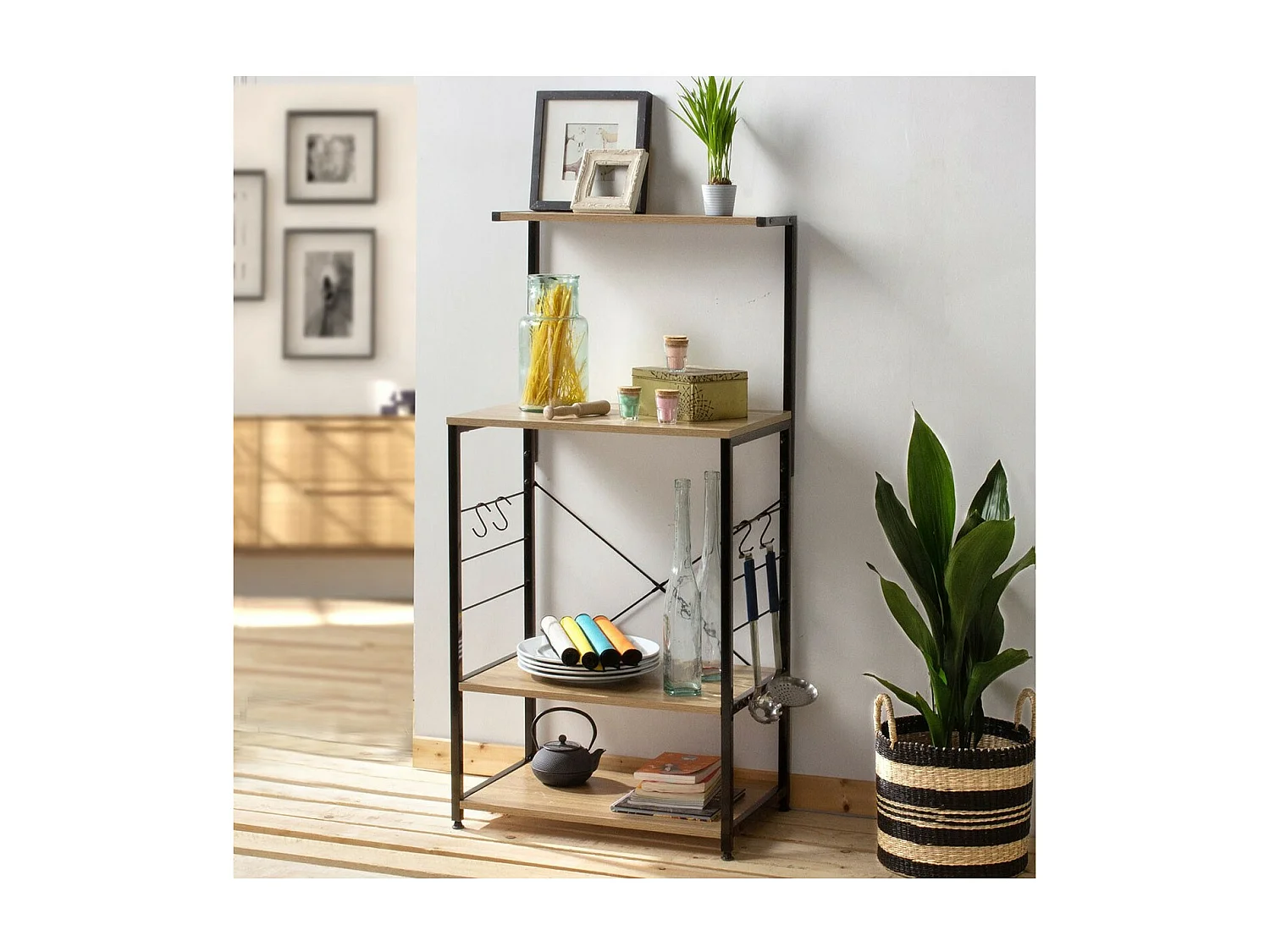 Etagère de rangement cuisine 4 niveaux