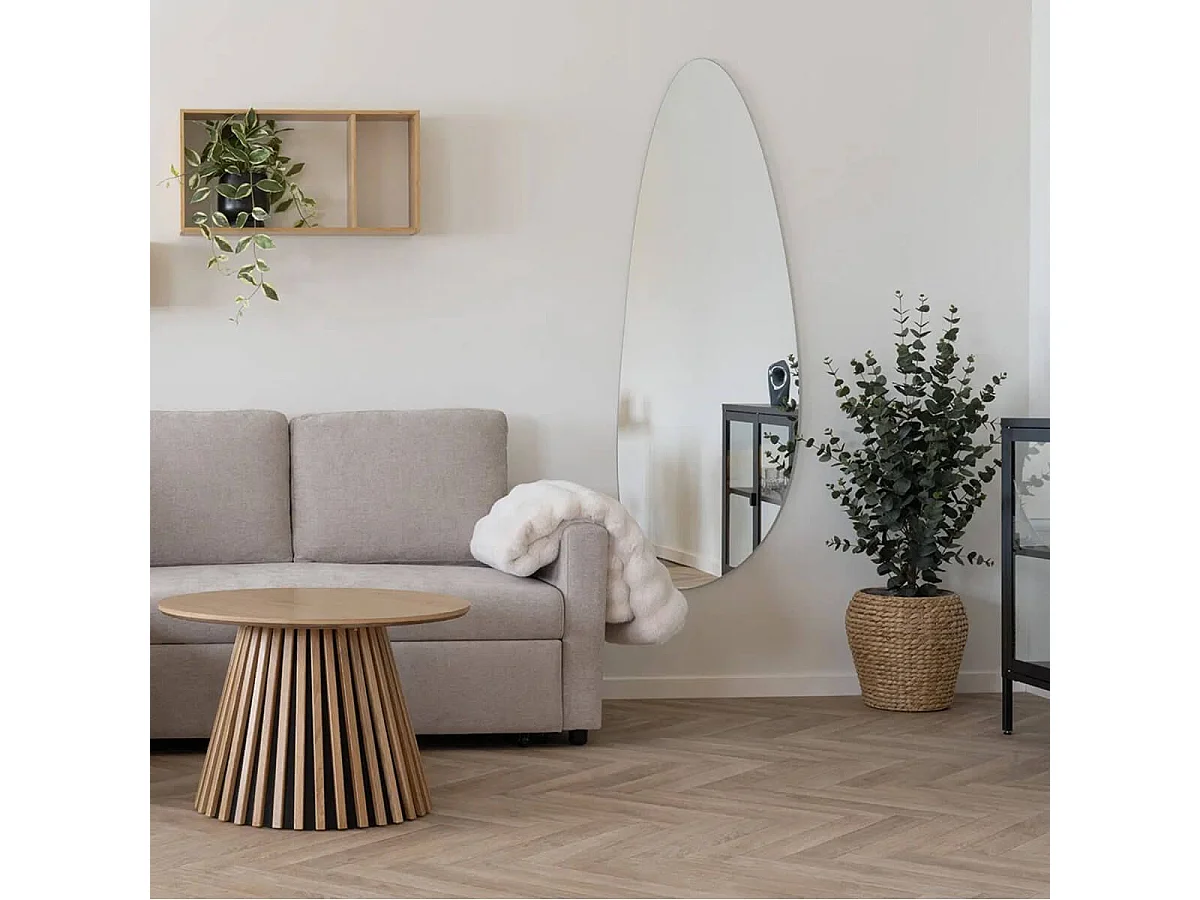 INGVAR - Plaid 130x180cm Fourrure synthétique Doublé Polyester Ivoire