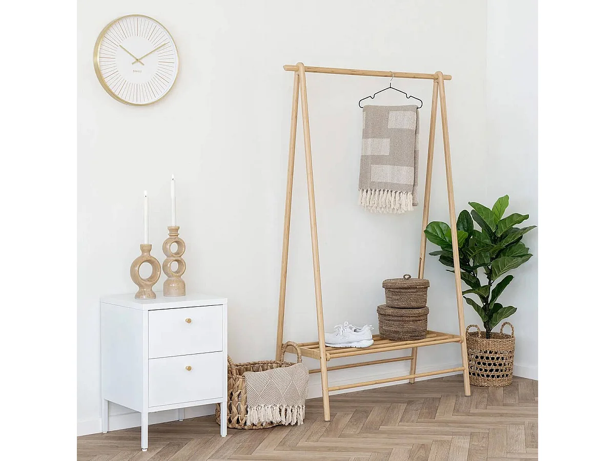 IMANE - Plaid 130x180cm Taupe et Beige à Motifs Géométriques