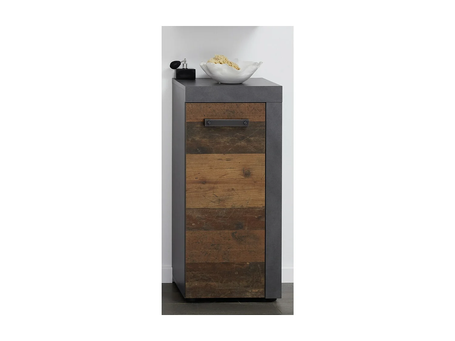 Meuble de Salle de Bain Indy, Marron, 36x31x81 cm, Seven Design