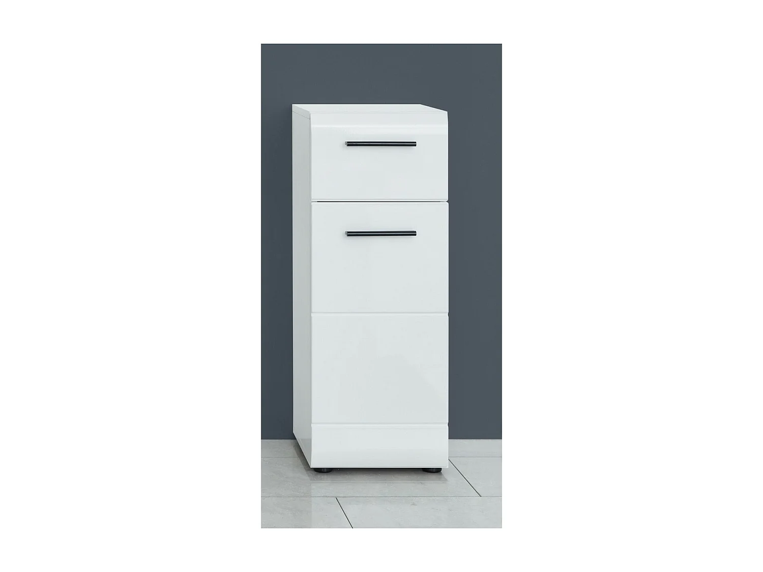 Meuble de Salle de Bain Skin, Blanc, 30x31x79 cm, Seven Design