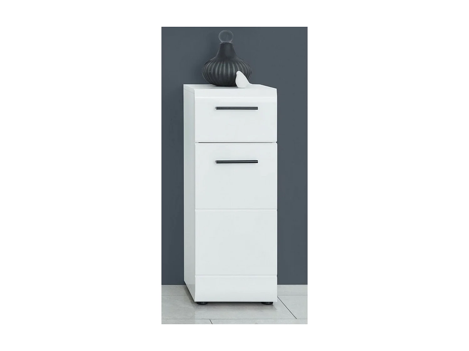 Meuble de Salle de Bain Skin, Blanc, 30x31x79 cm, Seven Design