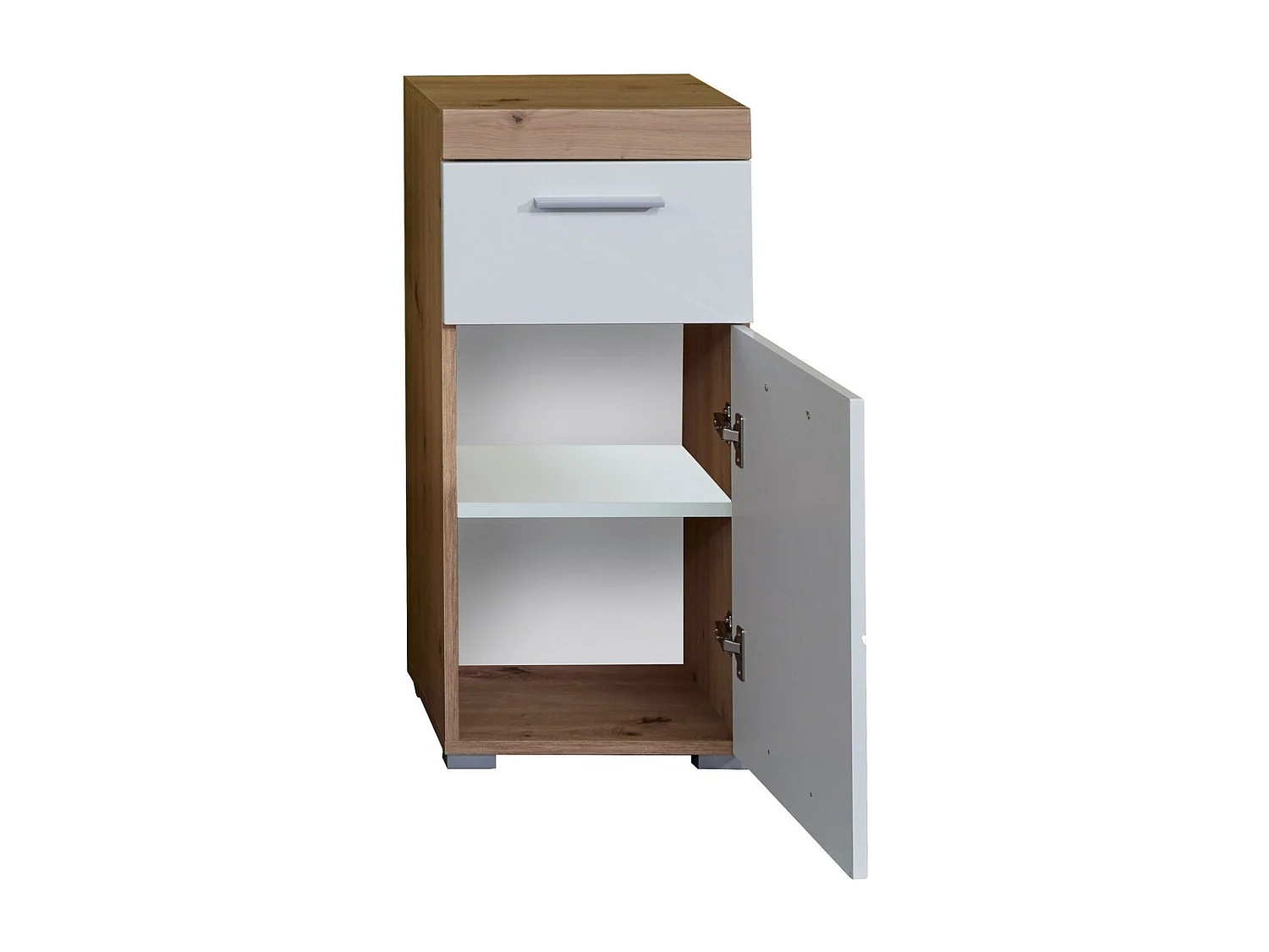 Meuble de Salle de Bain Amanda 11, Blanc, 37x31x79 cm, Seven Design