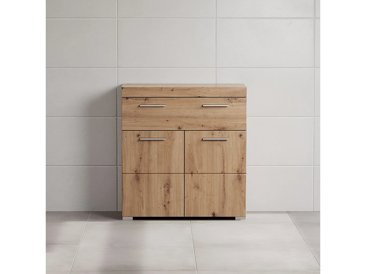 Meuble de Salle de Bain Amanda, Marron, 73x31x79 cm, Seven Design
