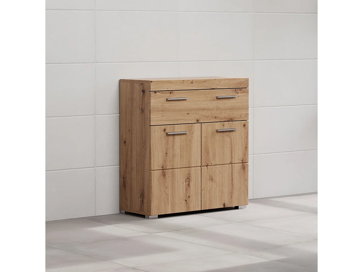 Meuble de Salle de Bain Amanda, Marron, 73x31x79 cm, Seven Design