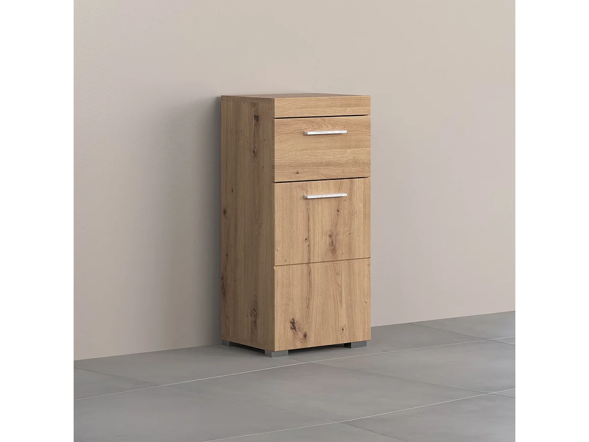 Meuble de Salle de Bain Amanda, Marron, 37x31x79 cm, Seven Design