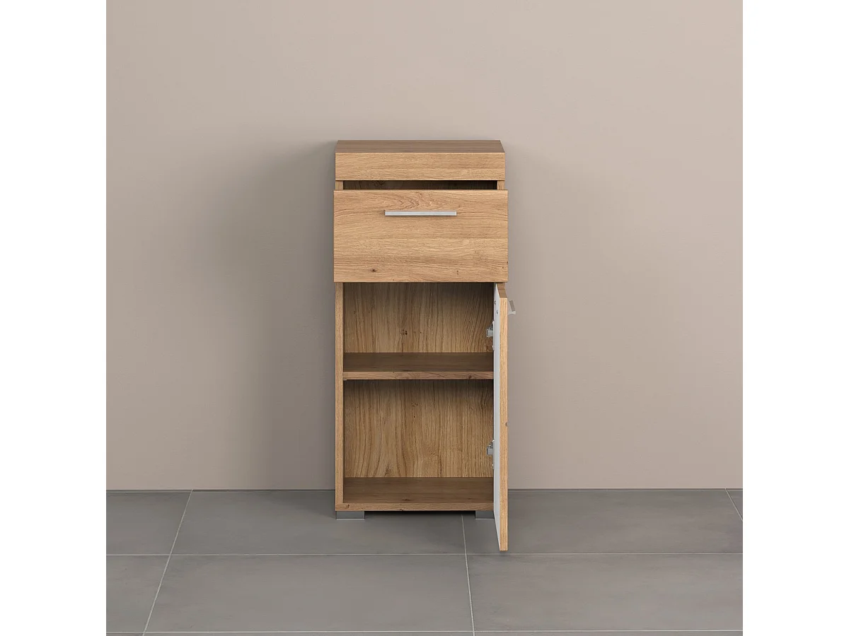Meuble de Salle de Bain Amanda, Marron, 37x31x79 cm, Seven Design