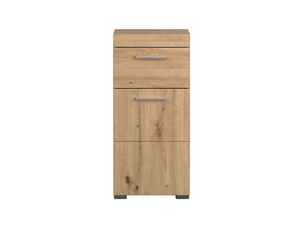 Meuble de Salle de Bain Amanda, Marron, 37x79x31 cm, EPIKASA