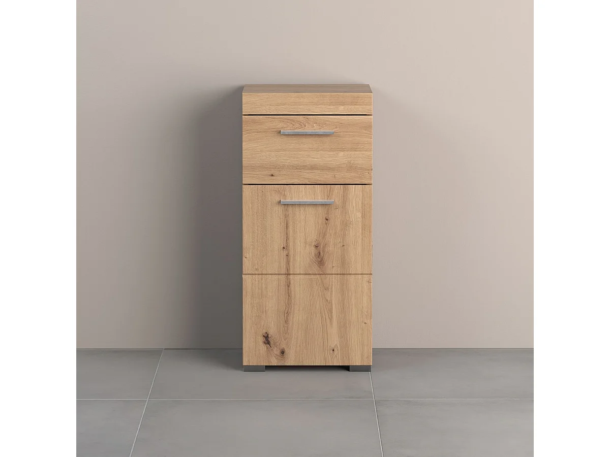 Meuble de Salle de Bain Amanda, Marron, 37x31x79 cm, Seven Design