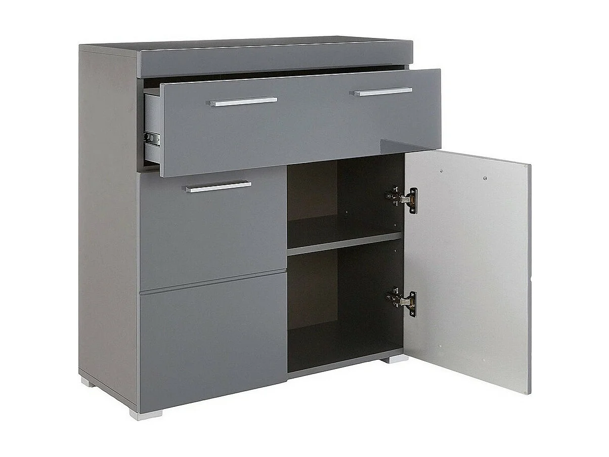 Mobile Bagno Amanda, Grigio, 73x79x31 cm, EPIKASA