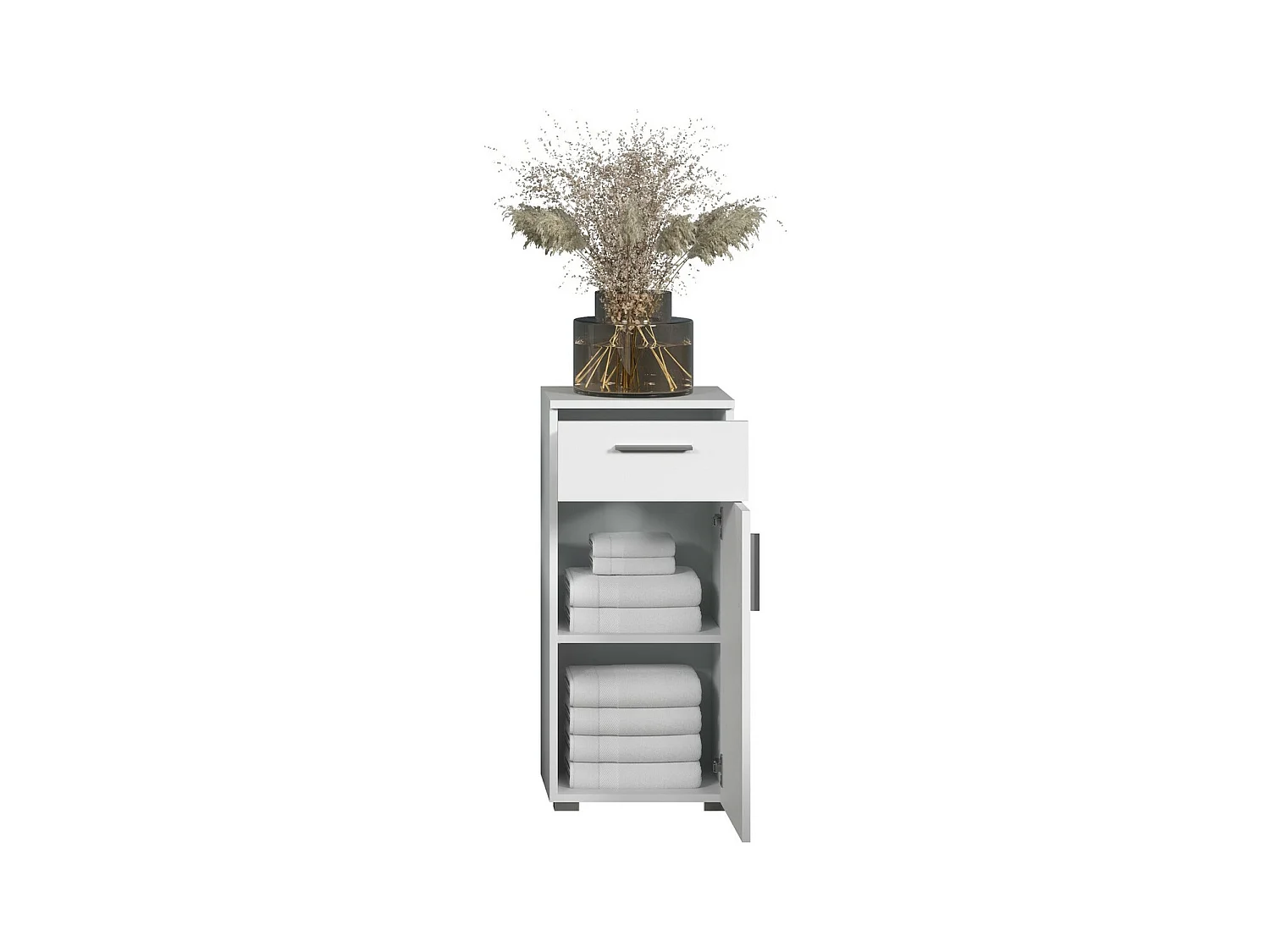 Badkamer Meubel Wons, Wit, 37x83x31 cm, EPIKASA