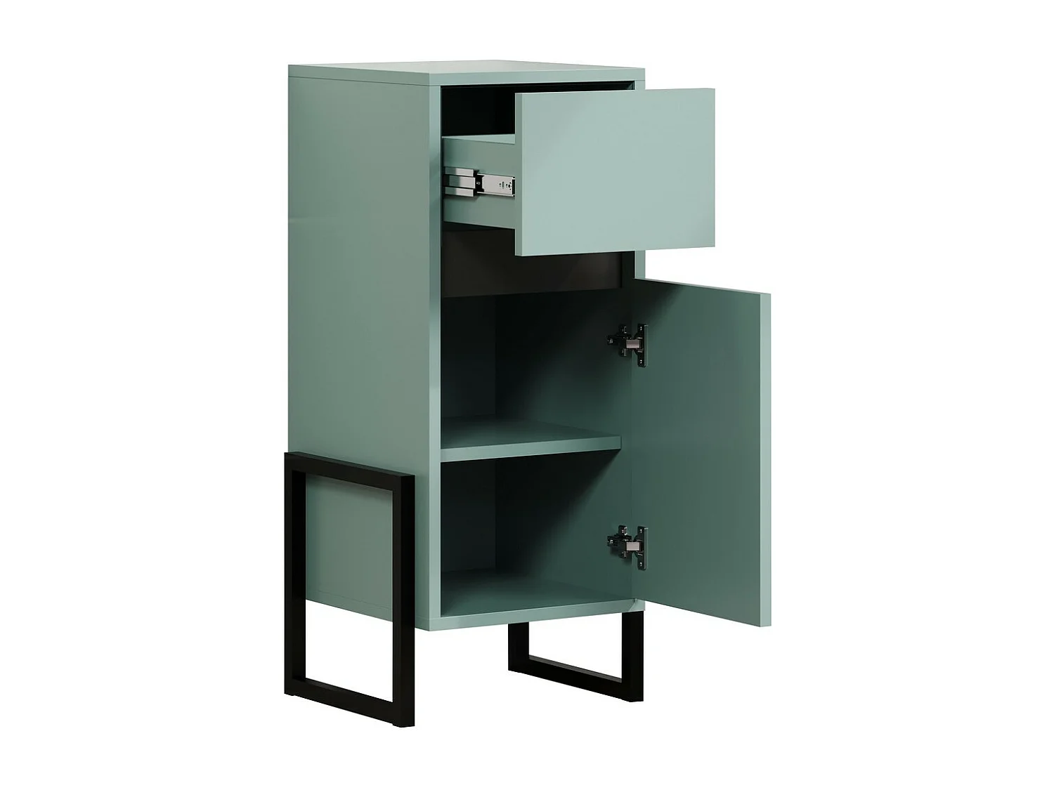 Badkamer Meubel Matix, Blauw, 36x80x35 cm, EPIKASA