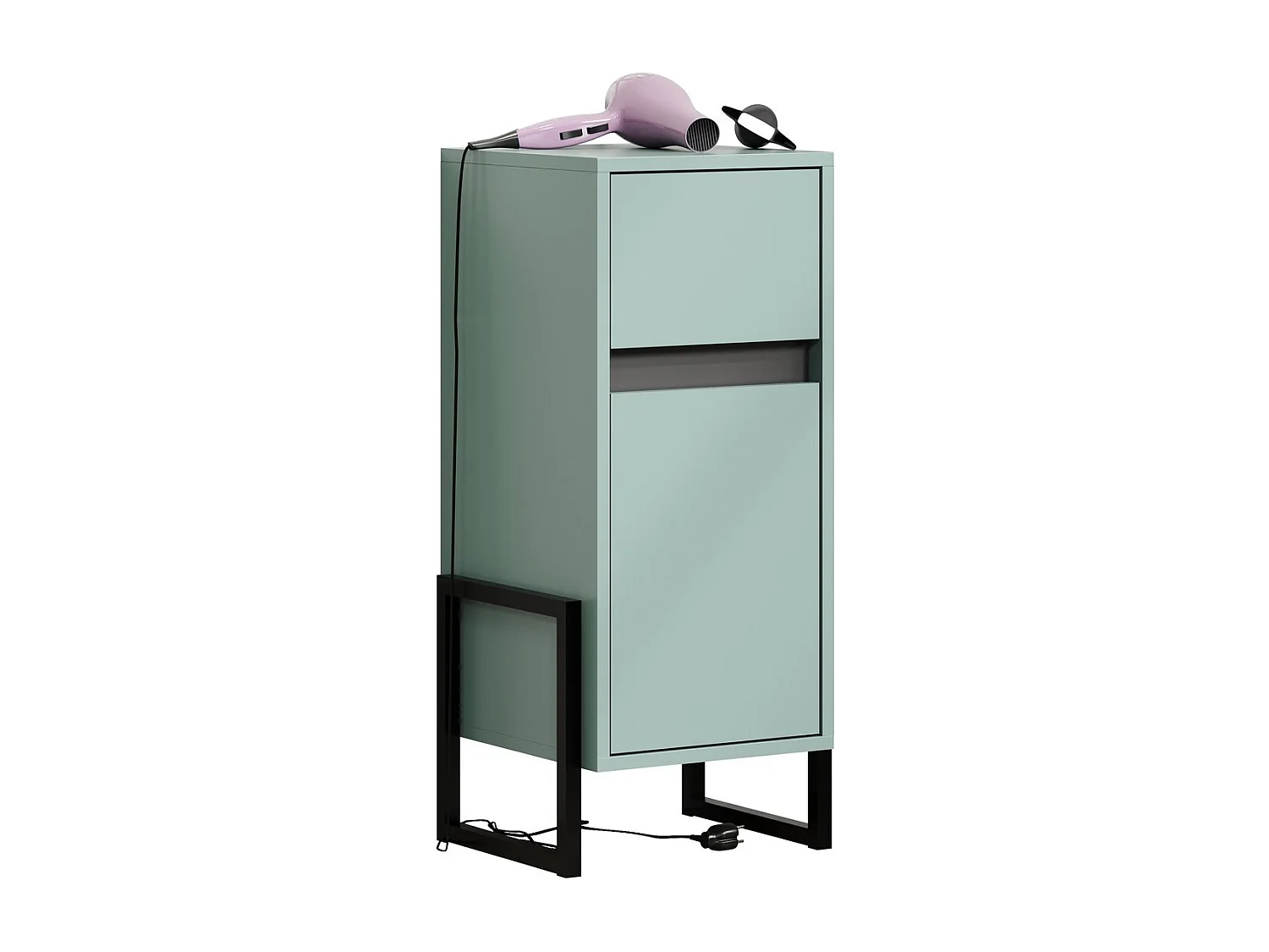 Badkamer Meubel Matix, Blauw, 36x80x35 cm, EPIKASA