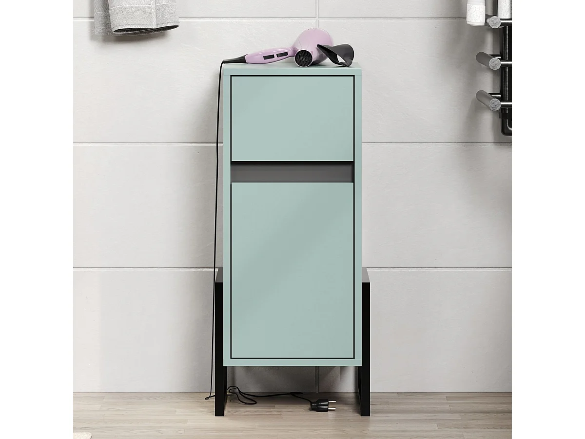 Badkamer Meubel Matix, Blauw, 36x80x35 cm, EPIKASA