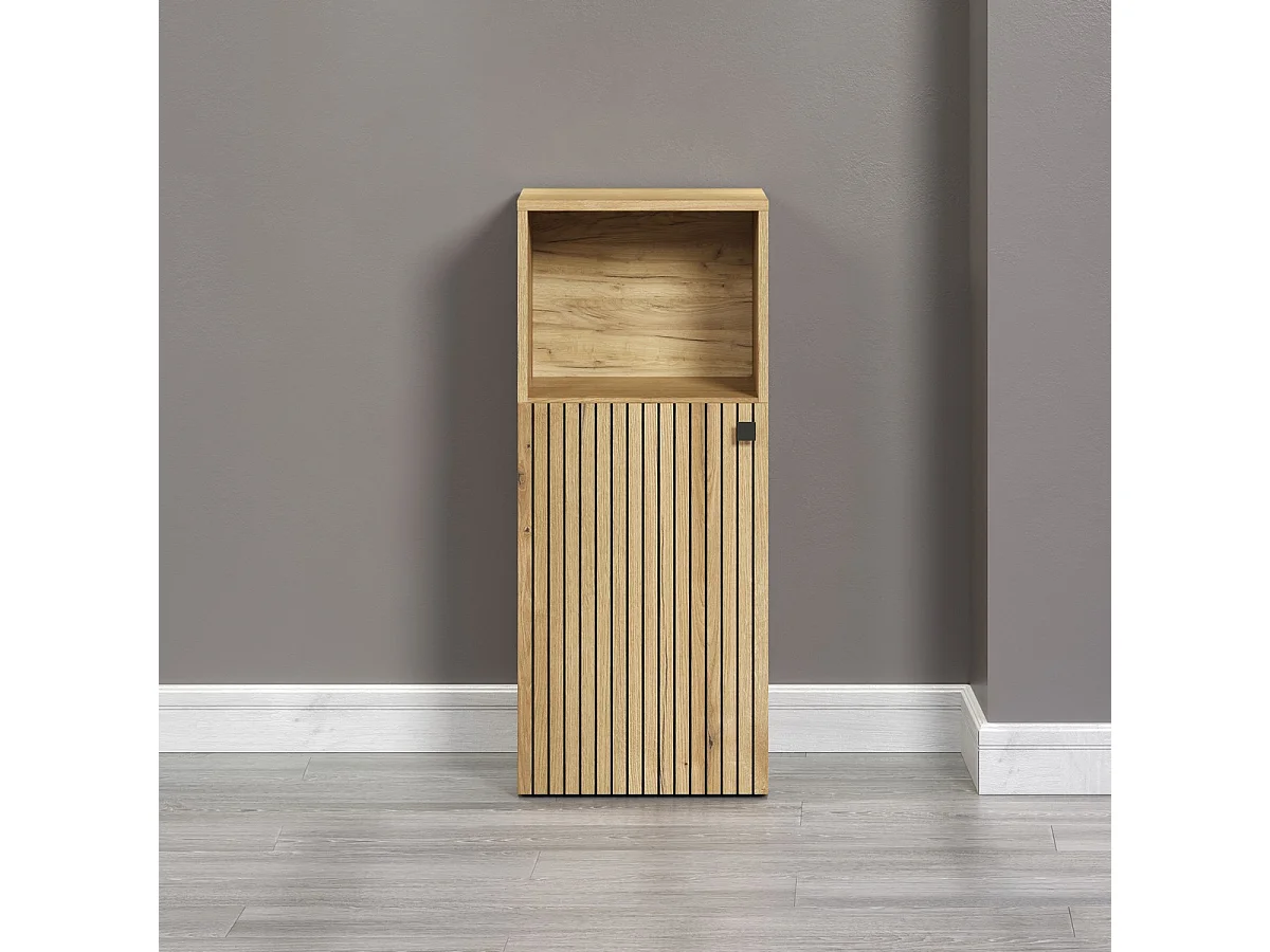 Meuble de Salle de Bain Pure, Marron, 40x31x95 cm, Seven Design