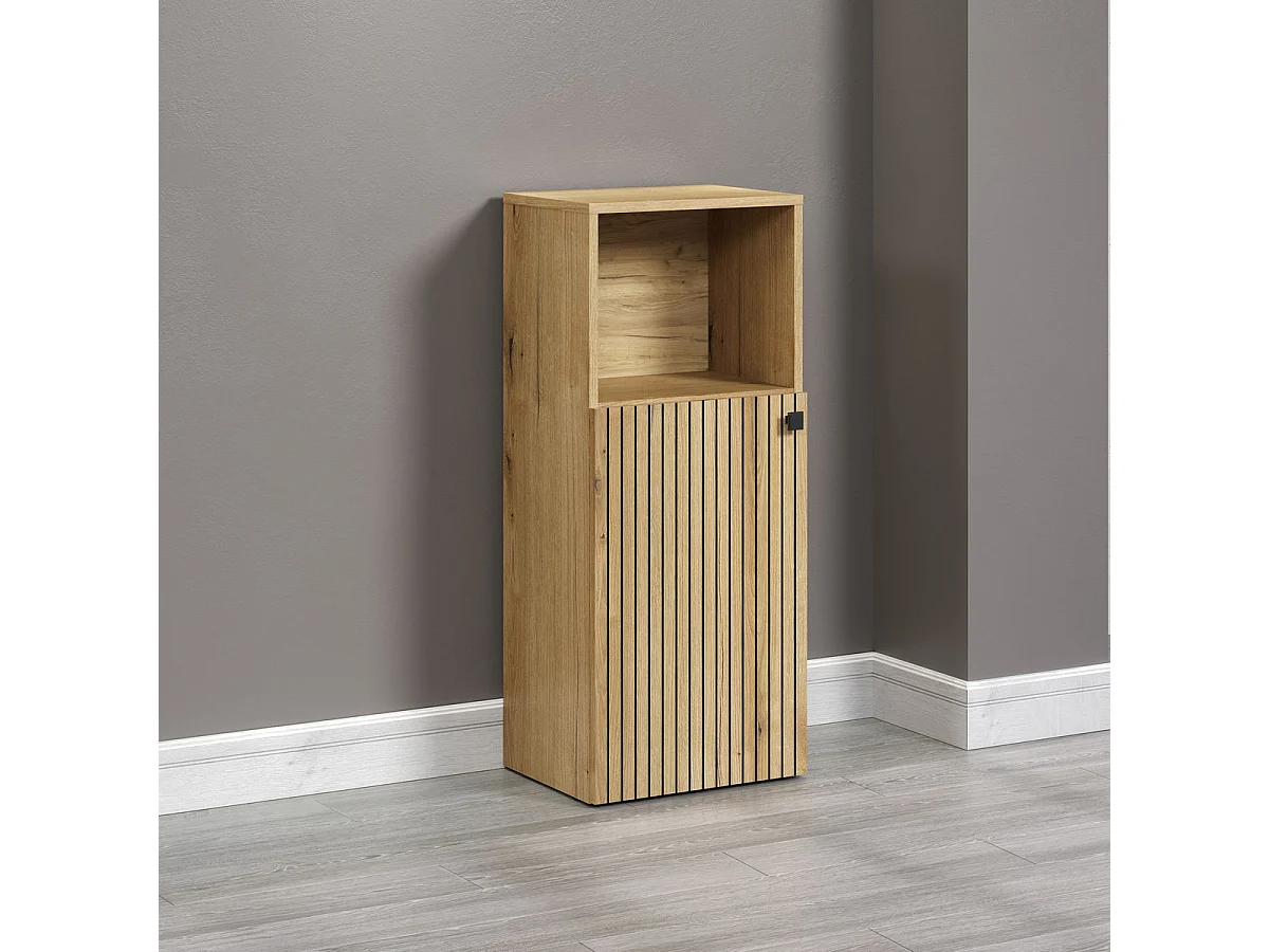 Meuble de Salle de Bain Pure, Marron, 40x31x95 cm, Seven Design