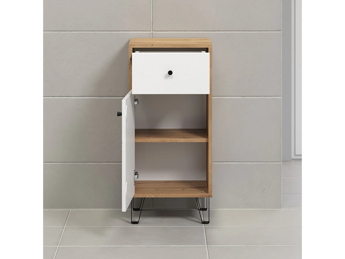 Mobile Bagno Touch, Bianco, 36x79x29 cm, EPIKASA