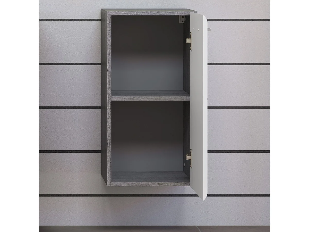 Meuble de Salle de Bain Riva, Blanc, 35x33x68 cm, Seven Design