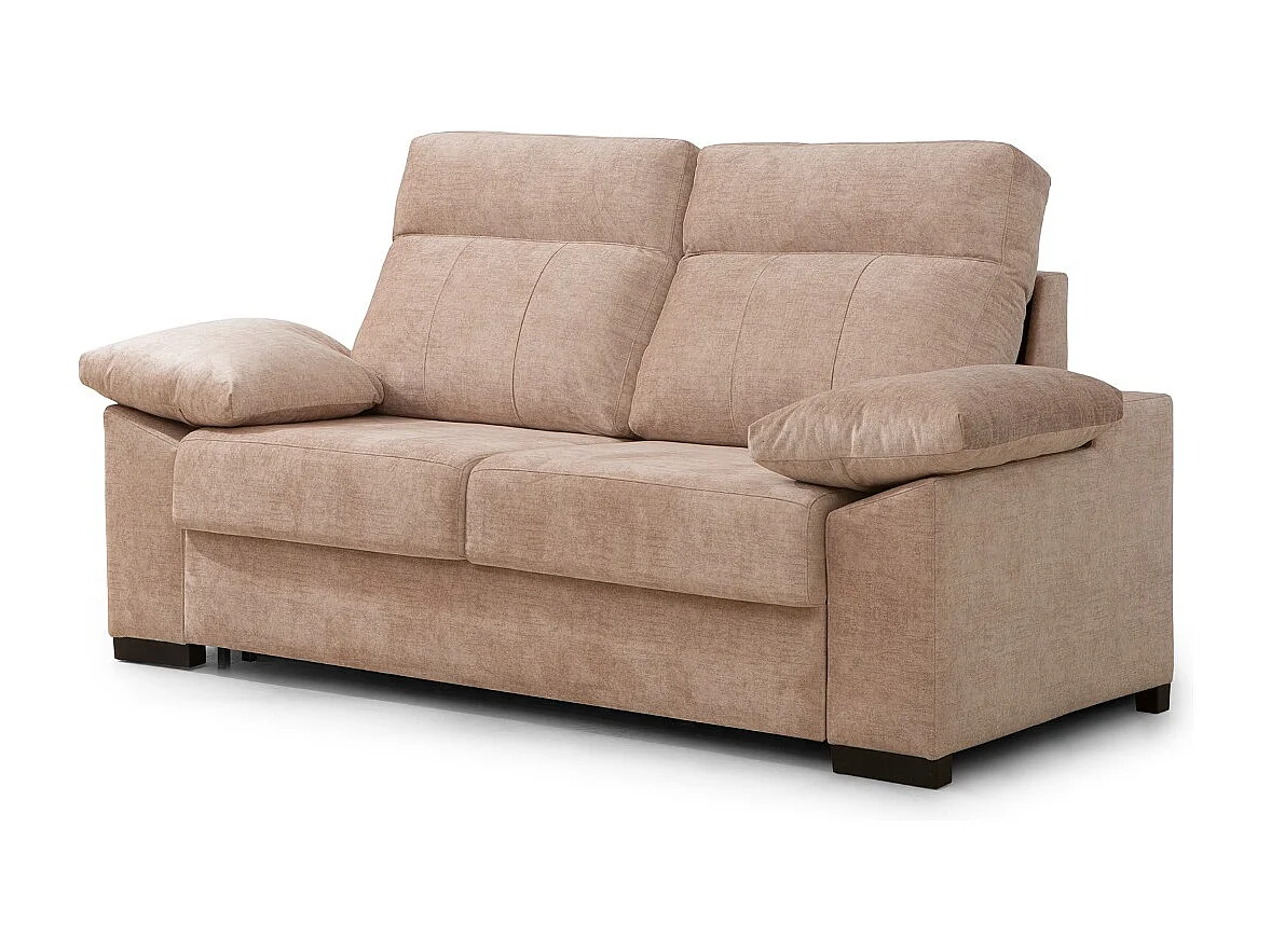 Canapé-lit | Système d'ouverture italien | 3 places | Couleur du revêtement Beige | Matelas 140x190