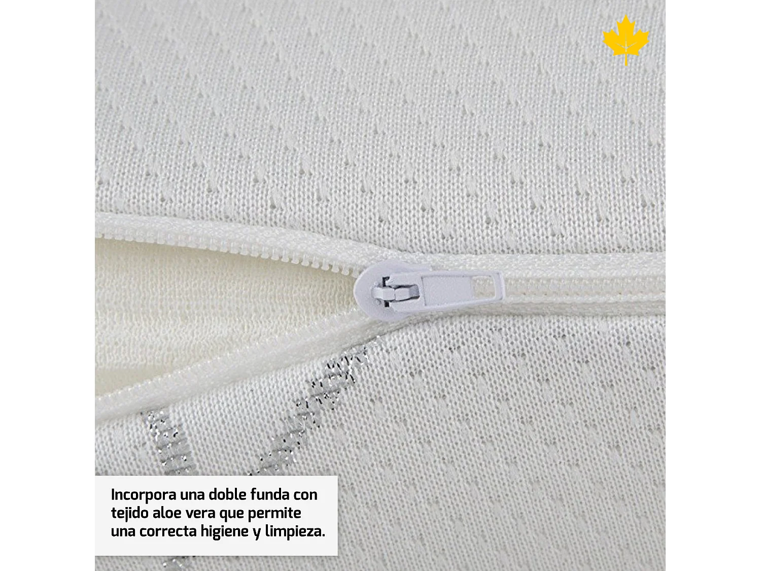 Almohada Viscoelastica 90 cm Descansin | Efecto nube | Visco | Alivia Tensiones | Doble Funda