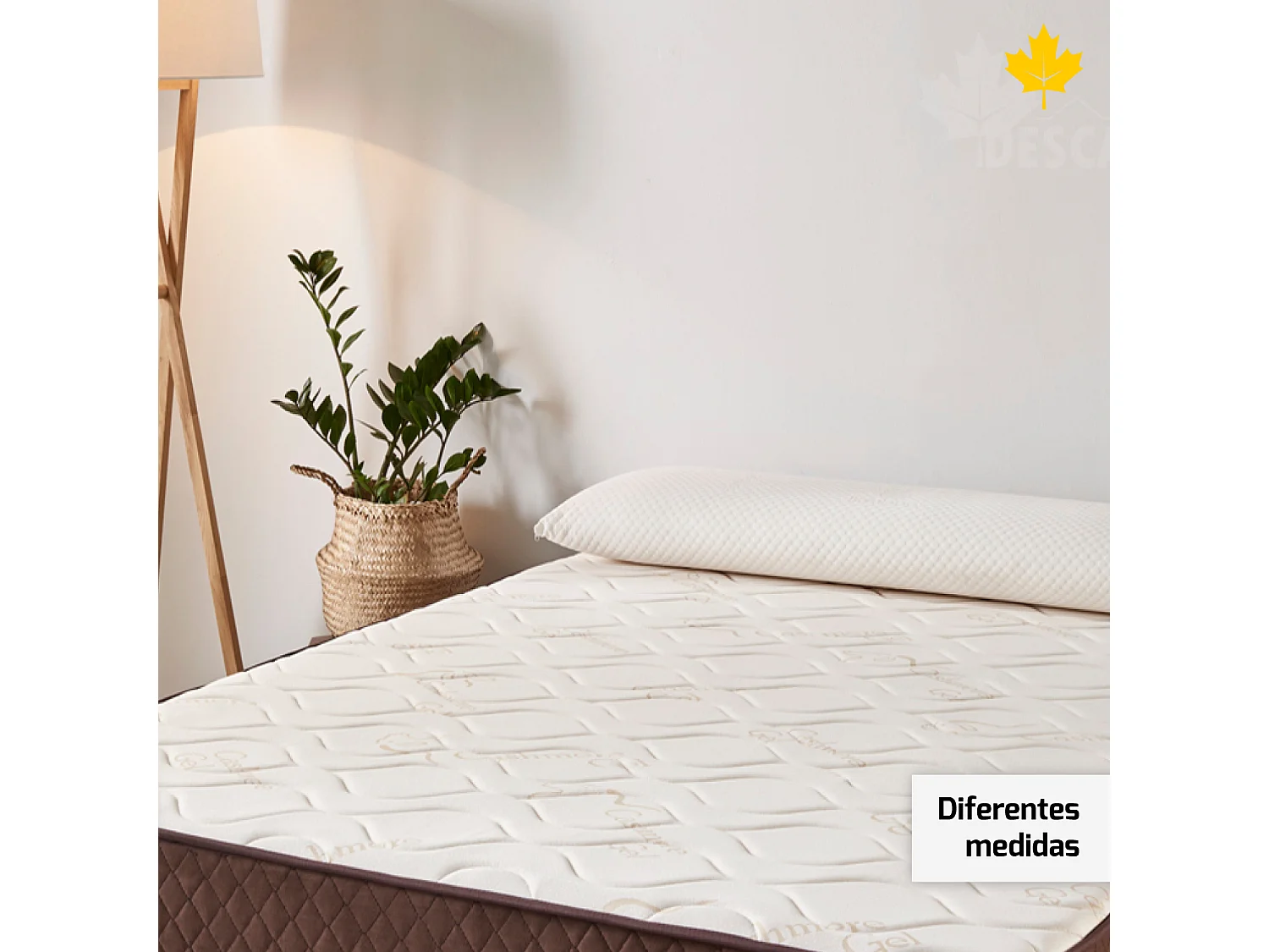 Almohada Viscoelastica 70 cm Descansin | Efecto nube | Visco | Alivia Tensiones | Doble Funda
