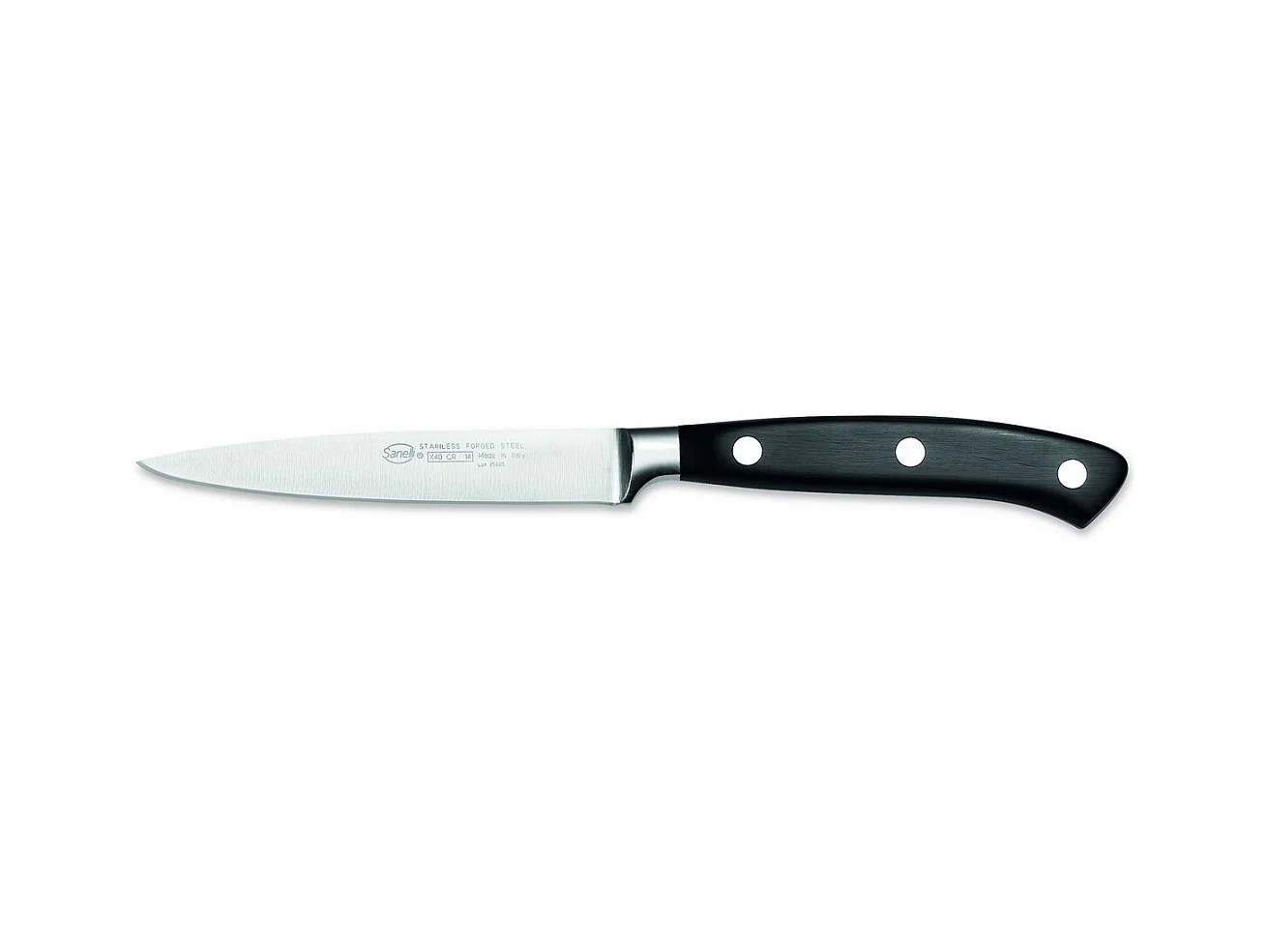 Couteau de Cuisine Ergoforge, Noir, 2,3x6x30 cm, Sanelli