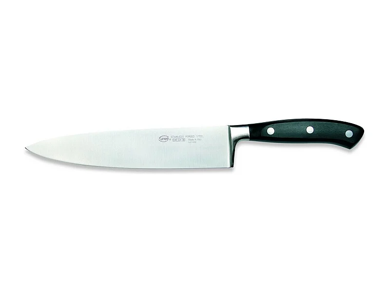 Cuchillo de Cocina Ergoforge 5, Negro, 2,3x6x40 cm, Sanelli