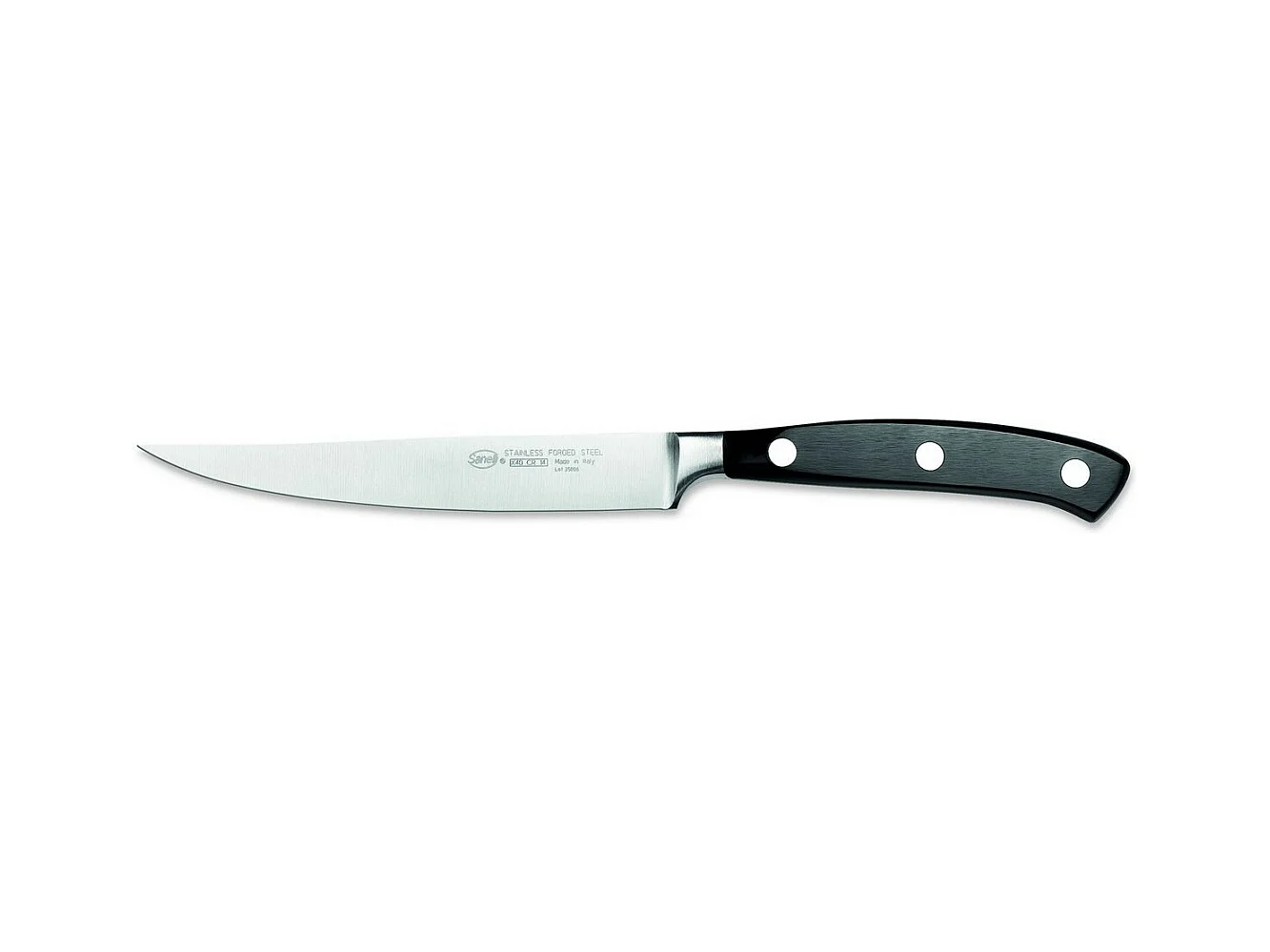 Couteau de Cuisine Ergoforge, Noir, 2,3x6x30 cm, Sanelli