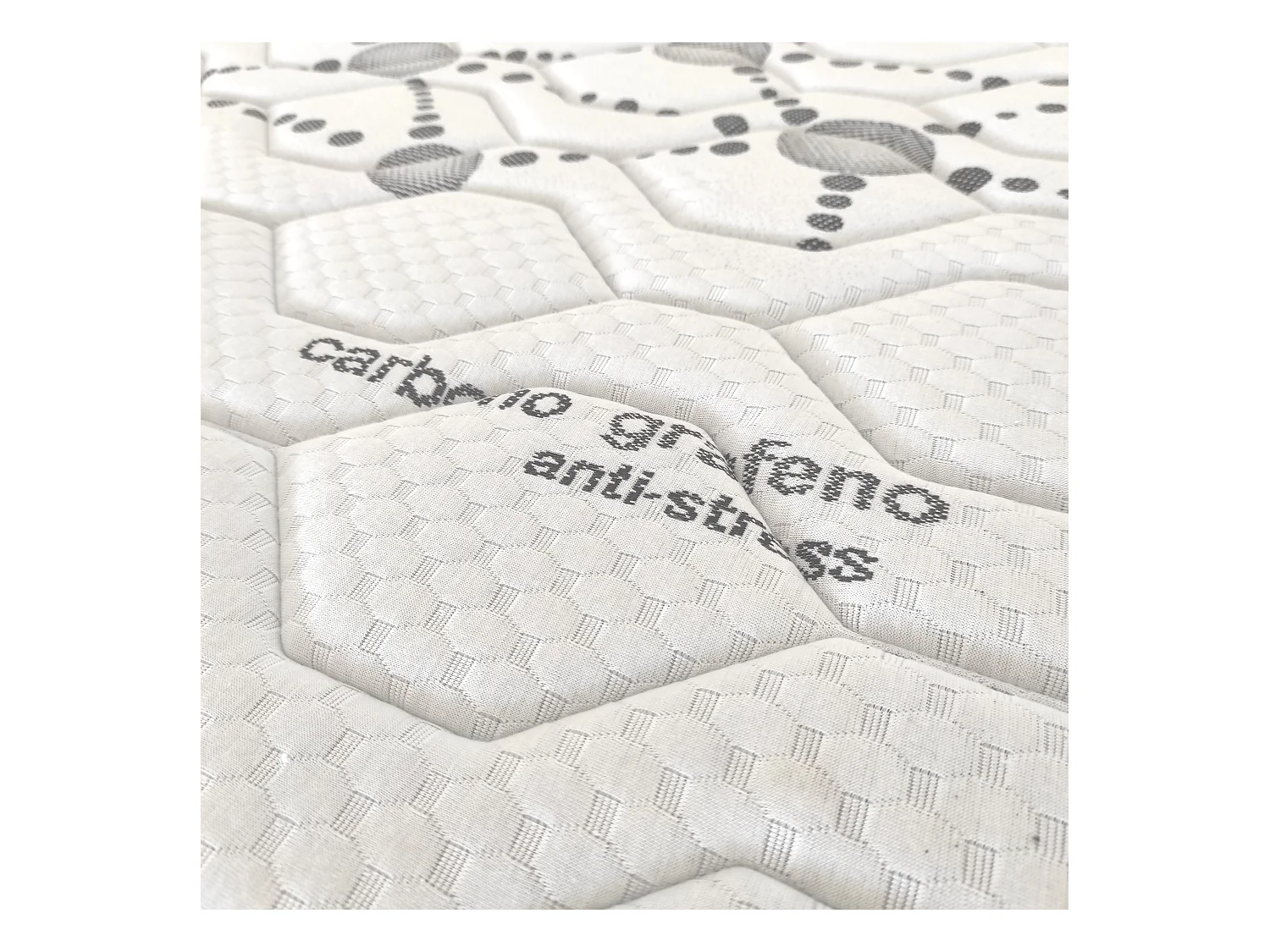 Colchon Viscoelástico 30cm Alta gama | 90 x 200 | Ideal para Personas con Dolores de Espalda | Alta Firmeza | Carbono-Grafeno Anti-Stress