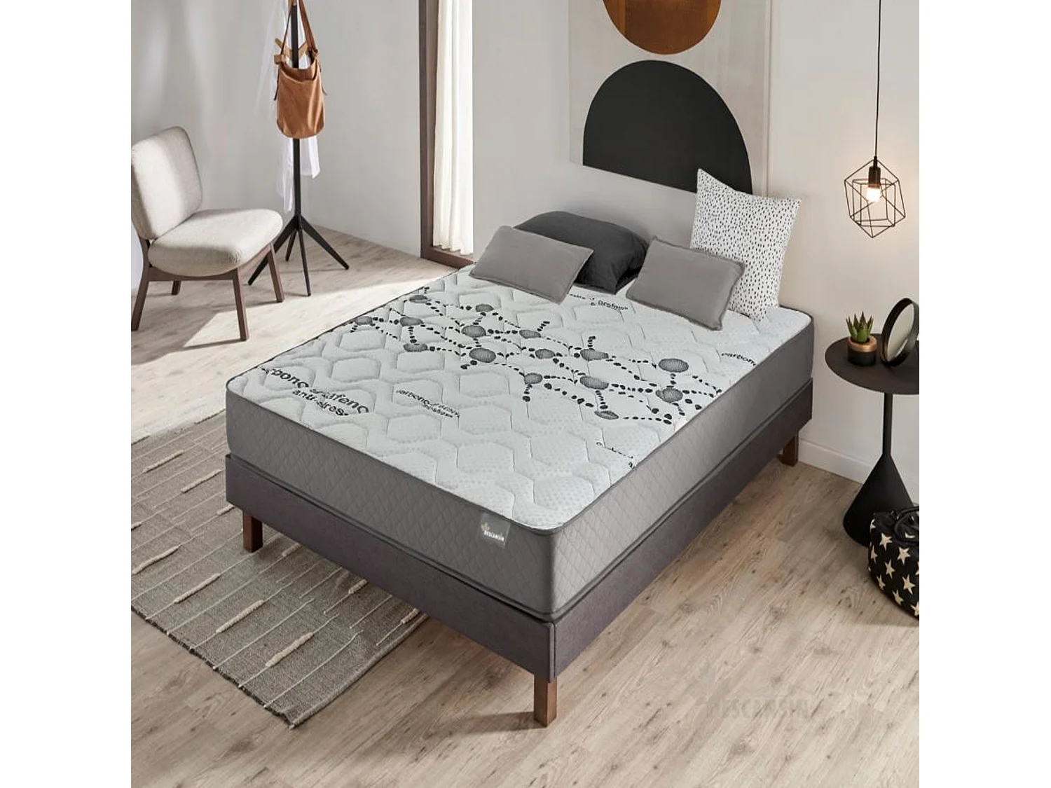 Matelas Mousse à mémoire de forme 160x190cm |30 cm d'épaisseur | Haute fermeté | Anti stress, Parfait soutien