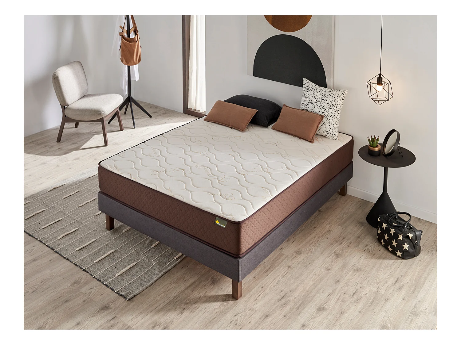 Colchon 100 x 200, Viscoelástico Alta Firmerza Descansin, Ideal para Personas con Dolores de Espalda, Premium, Tejido Transpirable y Antiacaros