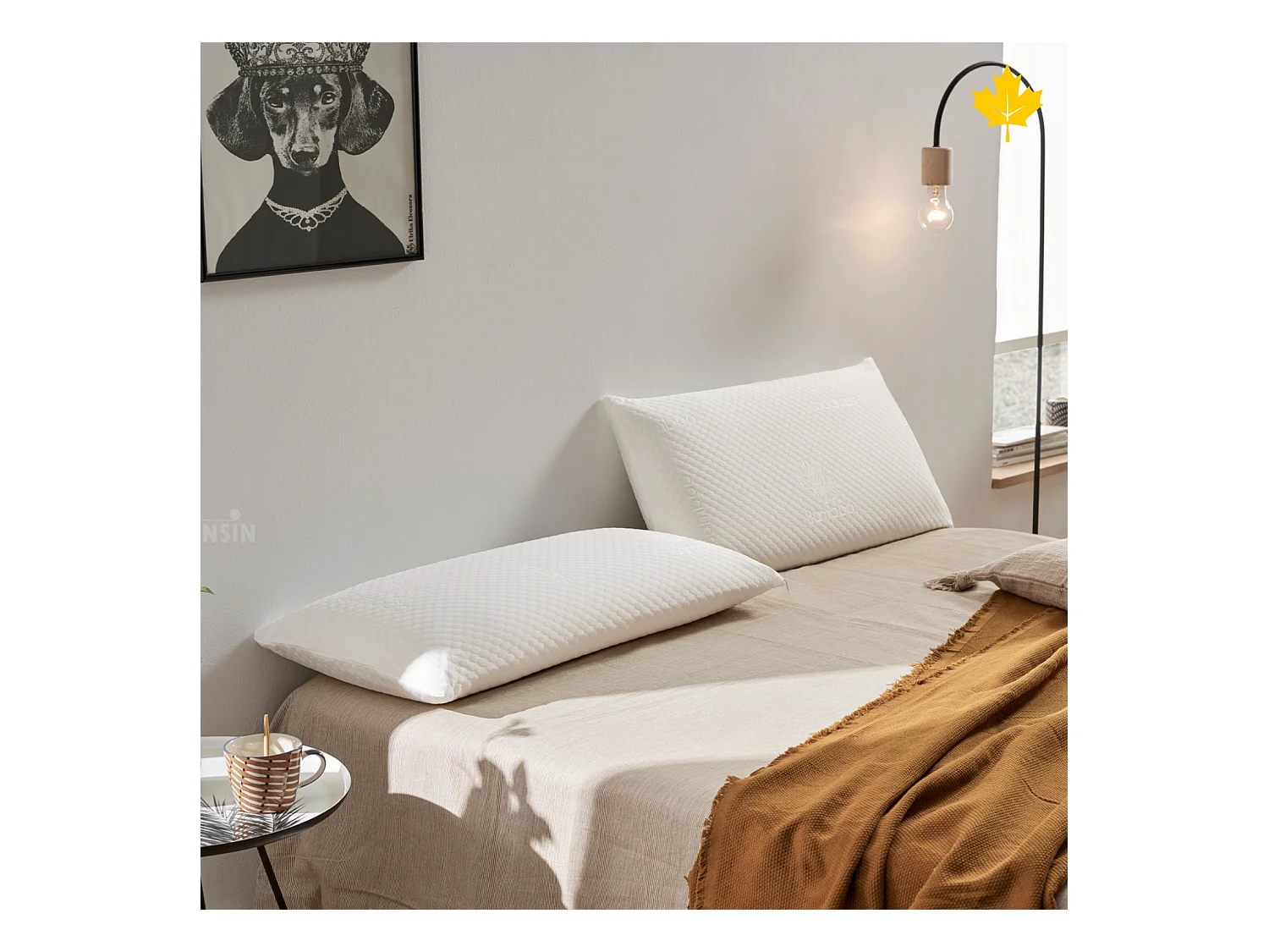 Pack Colchon + Almohada Viscoelastica + Somier Descansin | 150 x 190 | Ideal para Personas con Dolores de Espalda | Efecto nube | Silencioso