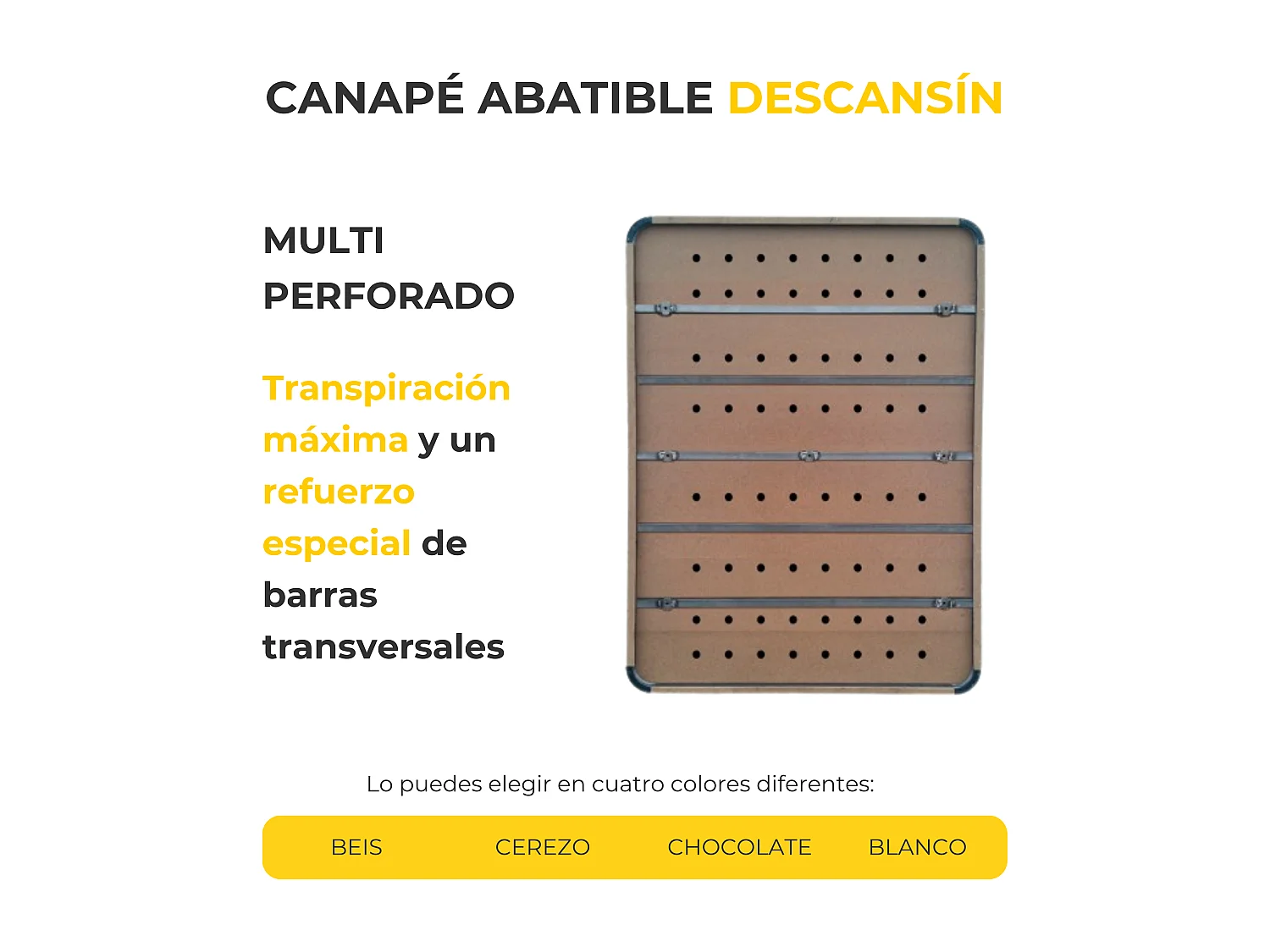 Canapé Abatible 150 x 190 cm | Color Beige | Con Subida A Domicilio | Reforzado | Gran Almacenaje | Descansin