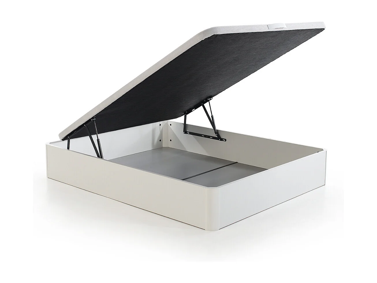 Canapé Abatible 150 x 190 cm | Color Blanco | Con Subida A Domicilio | Reforzado | Gran Almacenaje | Descansin