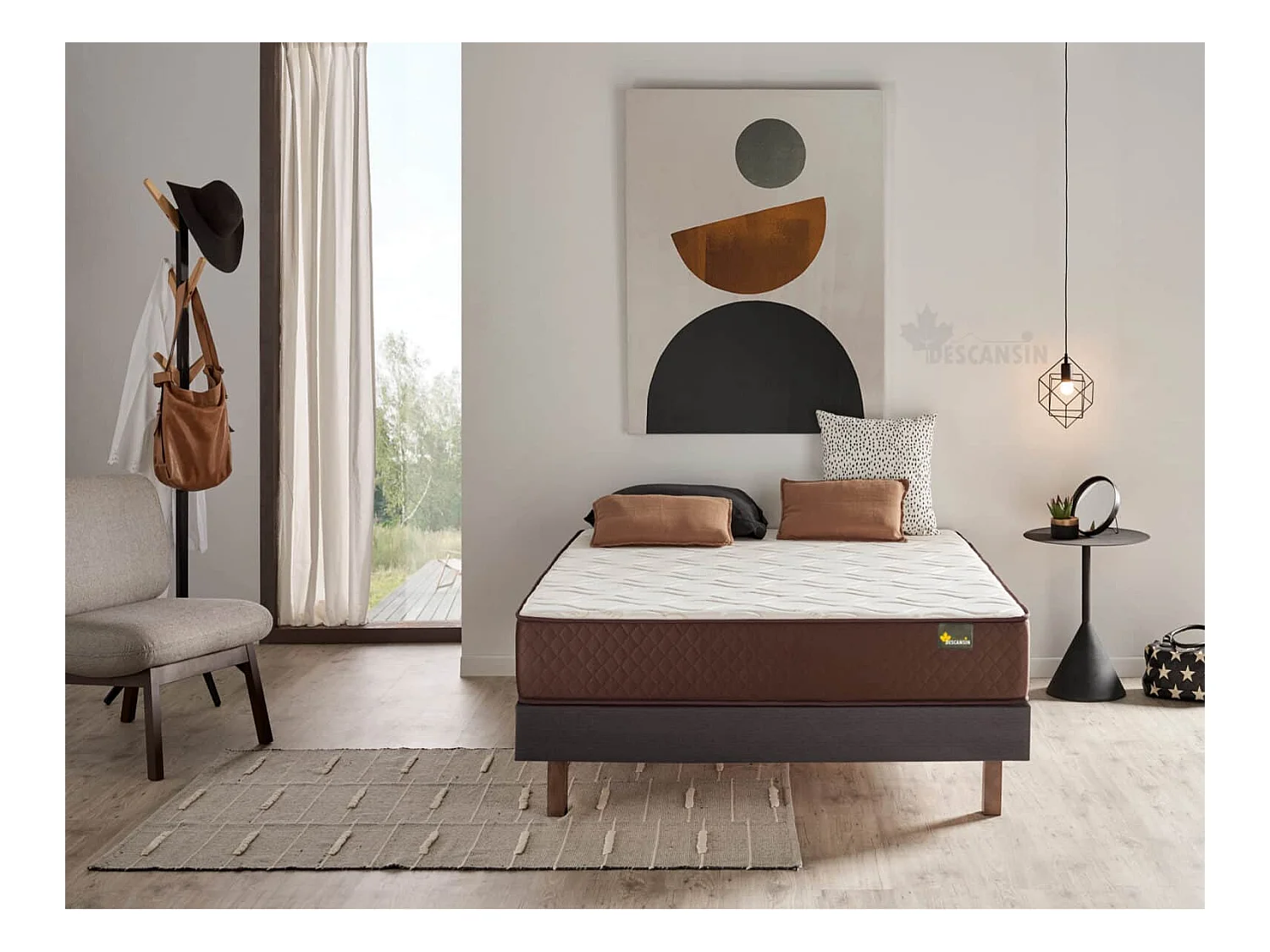 Lit rembourré en tissu | 160 x 200 | Gris | Confort maximal | Le luxe à portée de main