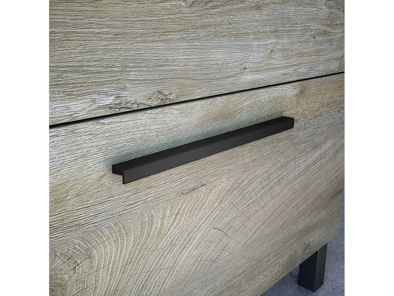 Mueble de baño Athena 80 3 cajones + espejo Roble Alaska