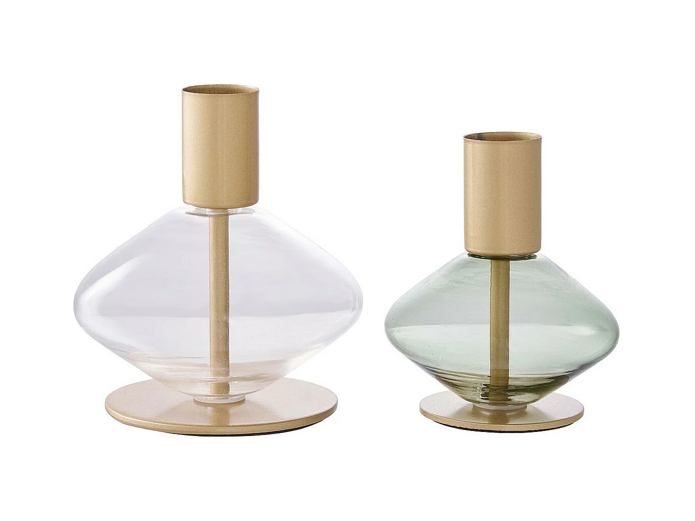 Świecznik Giosy, Złoto, 8,7x8,7x9,5 cm, EPIKASA